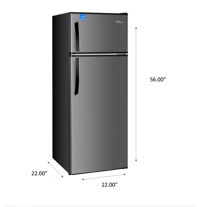 Premium Levella 7.3 Cubic Feet cu. ft. Freestanding Mini Fridge with